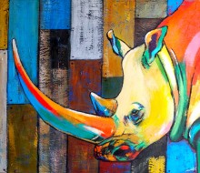 woodblock-rhinoceros